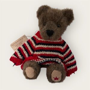 Boyds Bears Patrick Bearsevelt bear vintage retired striped Sweater Teddy Bear